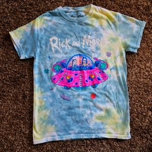 Rick & Morty Adult Swim Tee Small Tye Dye